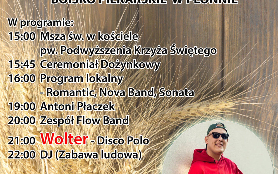 Dożynki Gminne 2022 – zaproszenie