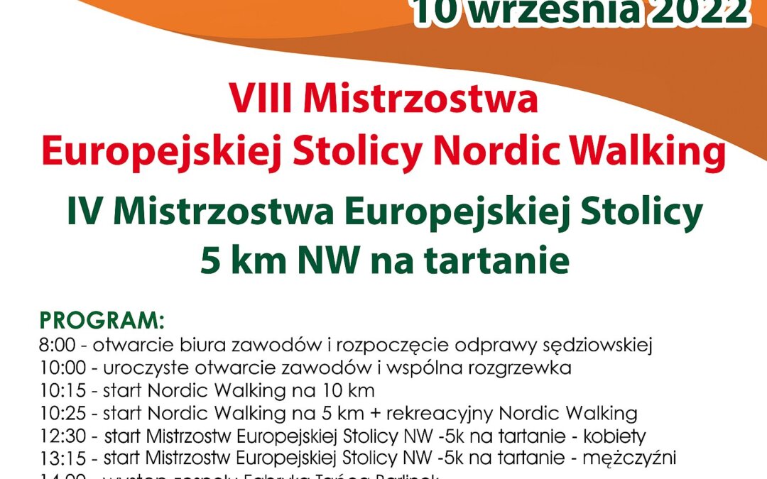 Mistrzostwa Europejskiej Stolicy Nordic Walking 2022 – Relacja