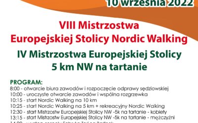 Mistrzostwa Europejskiej Stolicy Nordic Walking 2022 – Relacja