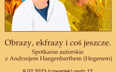 Spotkanie autorskie „Obrazy, ekfrazy i coś jeszcze”