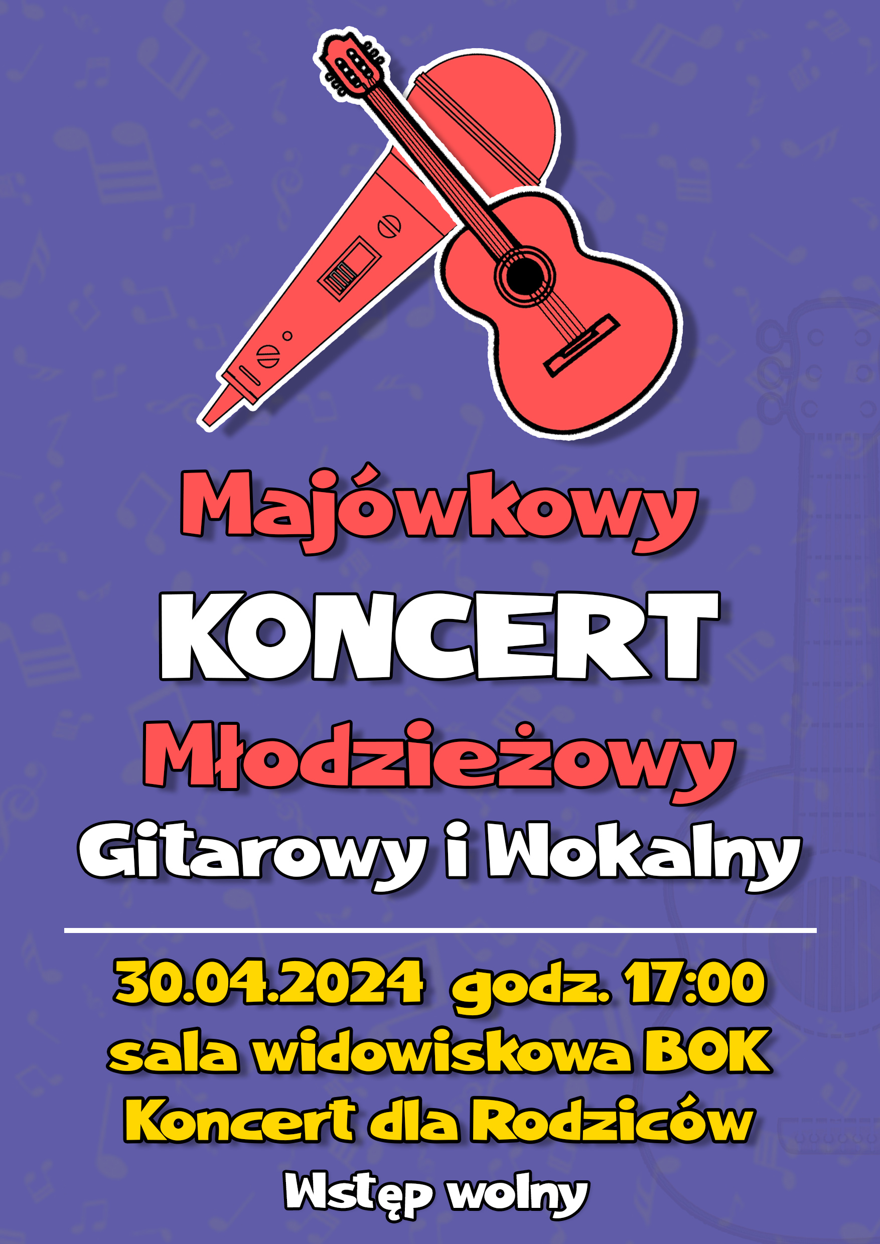koncert młodzieżowy plakat