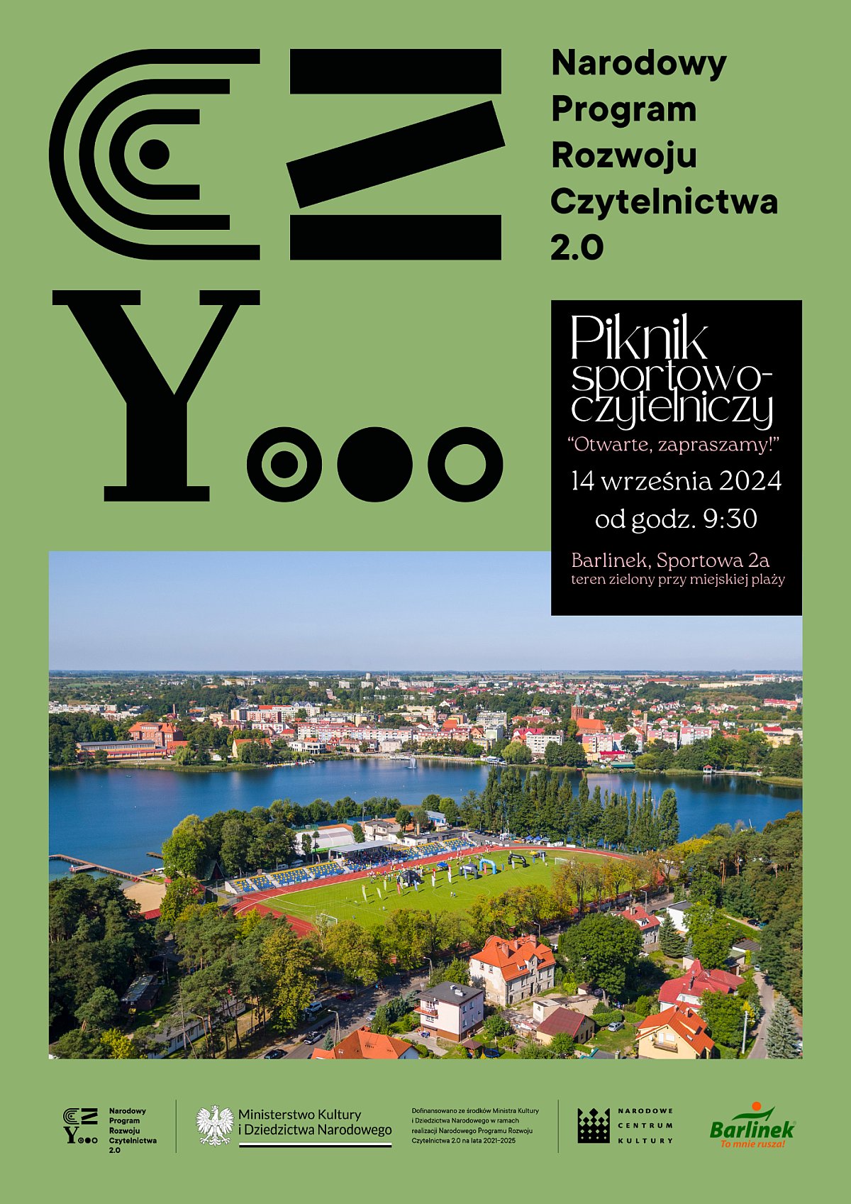 NPRC z plakat piknik sportowo czytelniczy