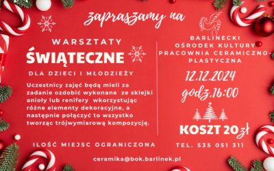 BOK zaprasza na warsztaty bożonarodzeniowe