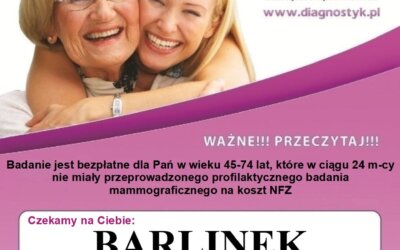 Bezpłatne badania mammograficzne