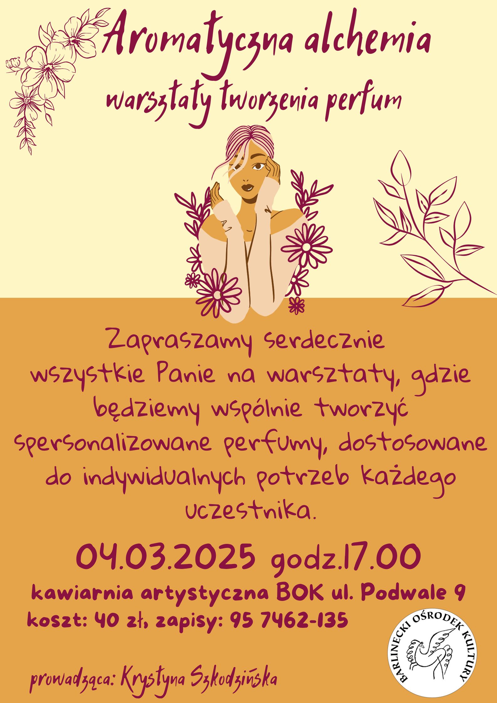 Plakat - warsztaty perfumy