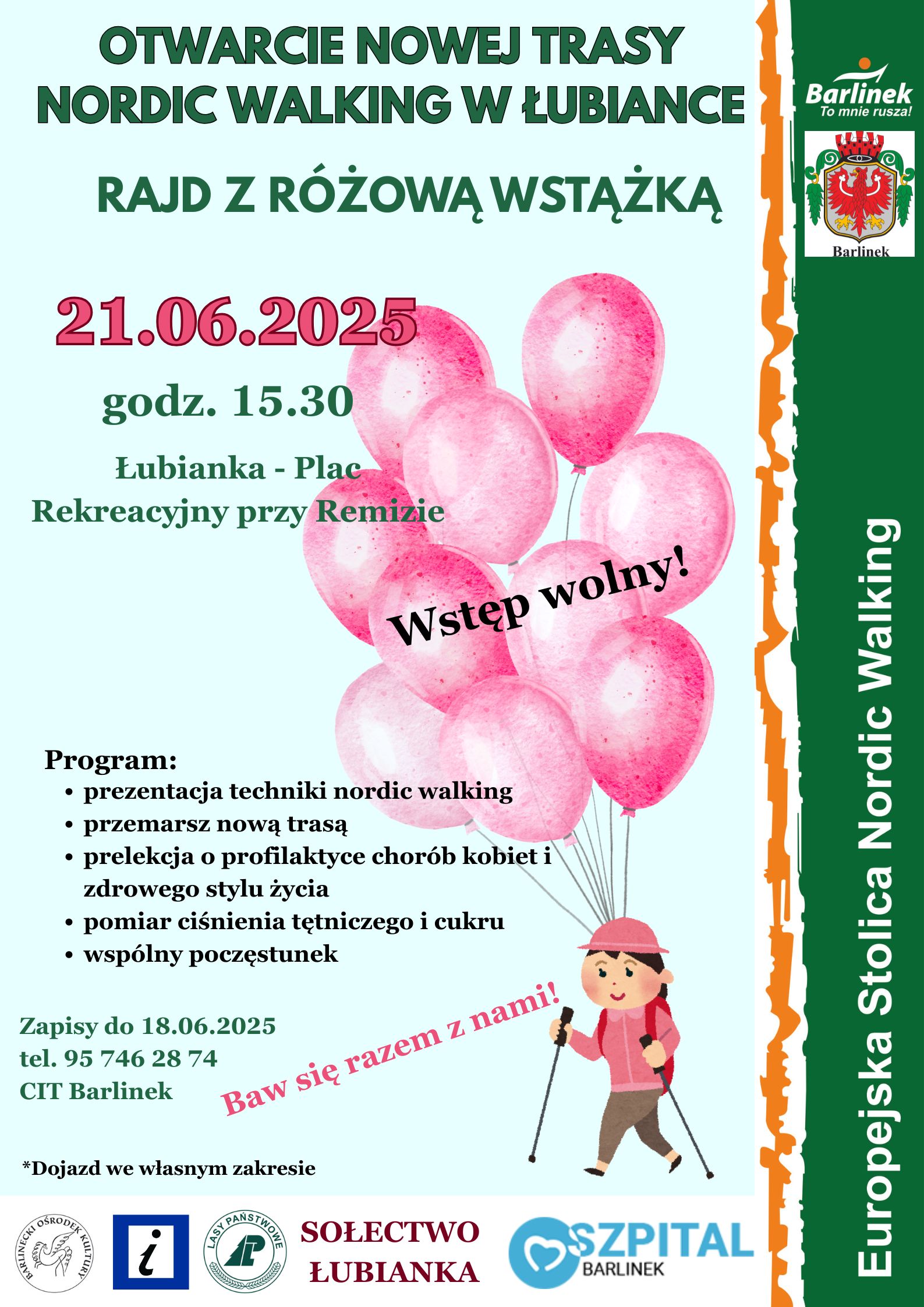Rajd NW z różową wstążką 2025