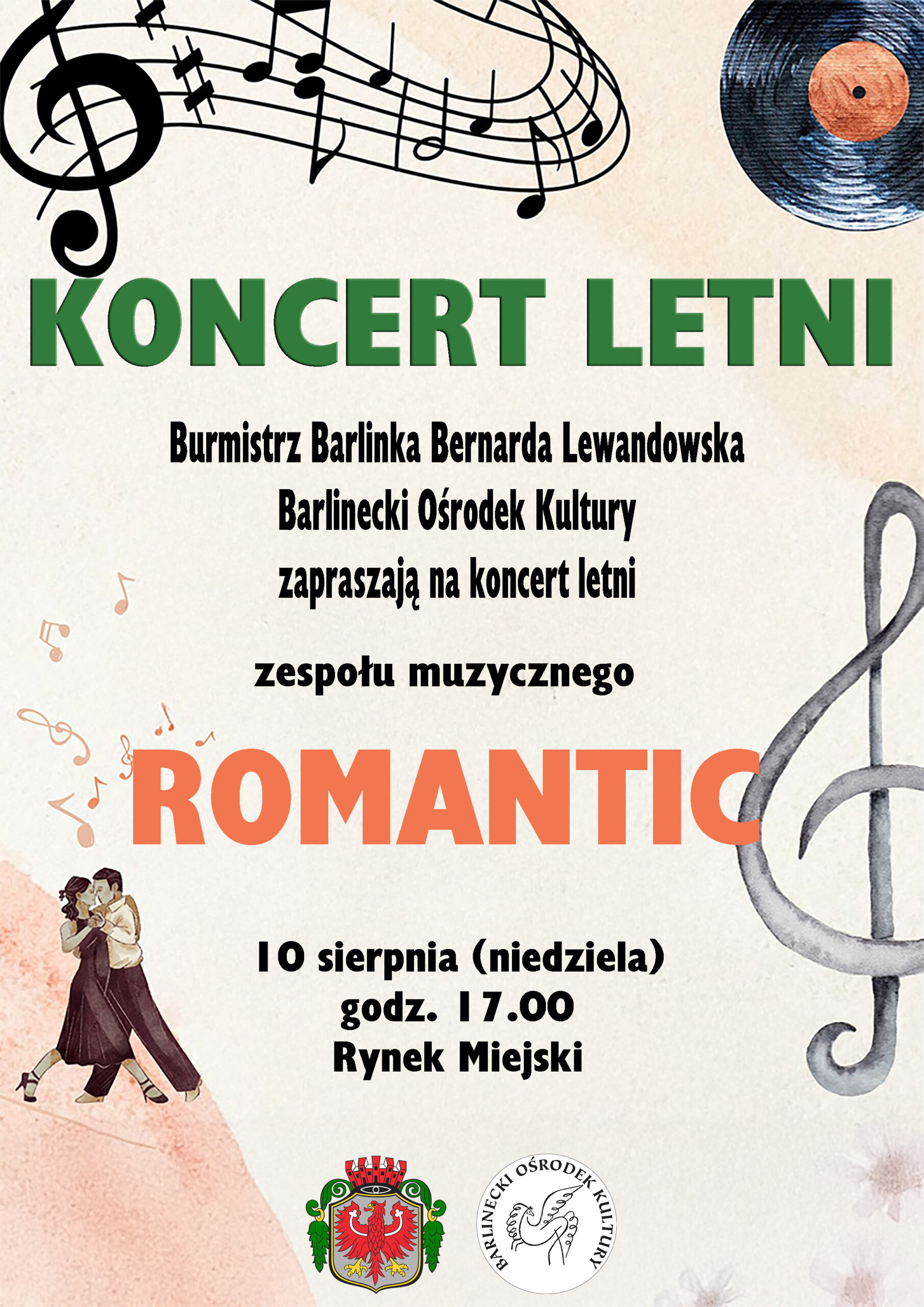 Plakat koncertu zespołu romantic