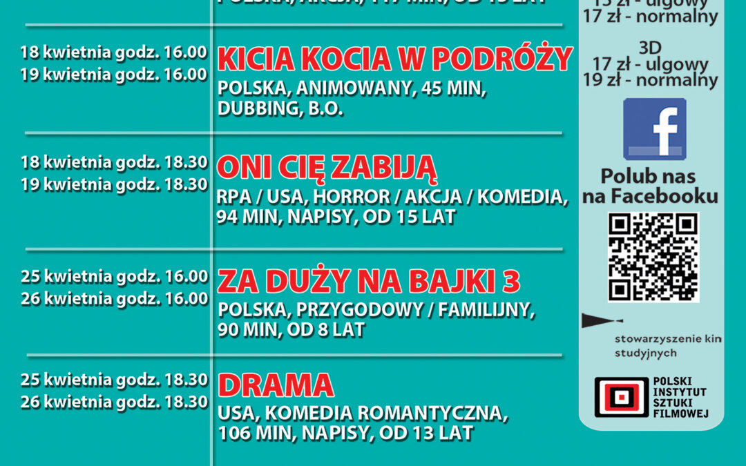 Kwiecień w Kinie Panorama zapowiada się wyjątkowo – sprawdź nasz repertuar!