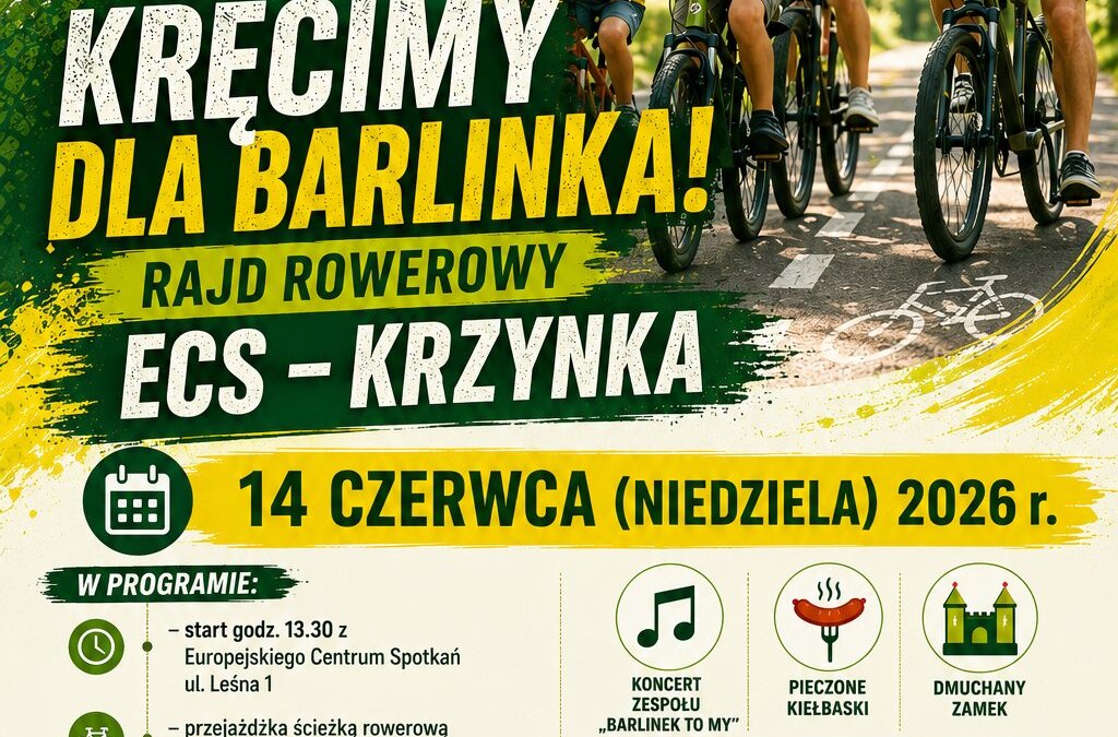 Zapraszamy na rodzinny rajd rowerowy „Kręcimy dla Barlinka!”